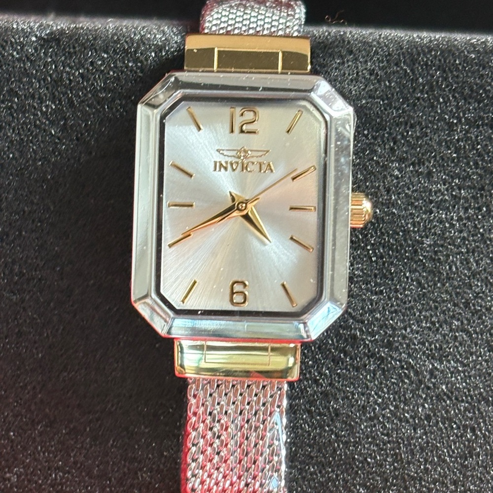 Invicta Angel Pixie Women's Two-Tone Silver and Gold Mesh Watch 48152